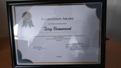 Certificate of Recognition